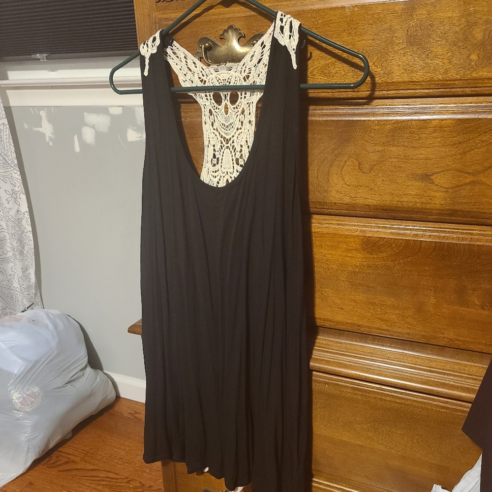 Hot Topic Skull Crochet Tank Top